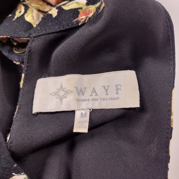 WAYF Floral Black Dress - Picture 7 of 7